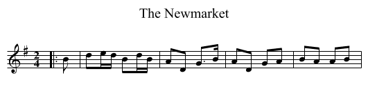 Newmarket, The  - staff notation