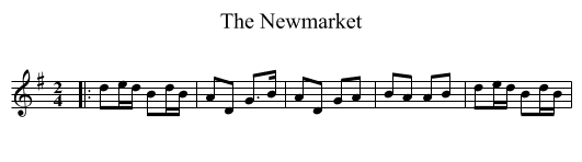 Newmarket, The  - staff notation