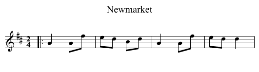 Newmarket - staff notation