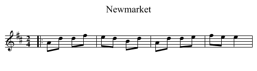 Newmarket - staff notation