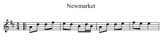 Newmarket - staff notation