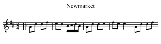 Newmarket - staff notation