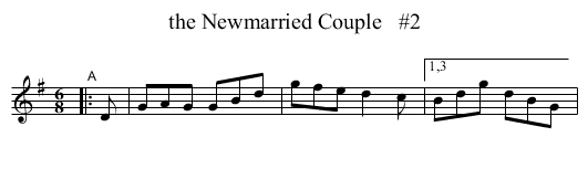 Newmarried Couple   #2, the  - staff notation