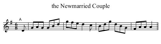 Newmarried Couple, the  - staff notation