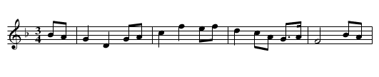Newry Mountain - staff notation