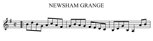 NEWSHAM GRANGE - staff notation