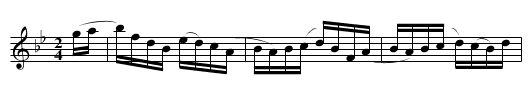 Niagara Hornpipe - staff notation