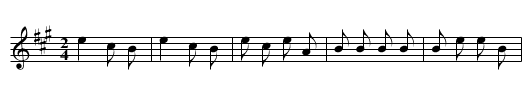 Nian gaomian - staff notation