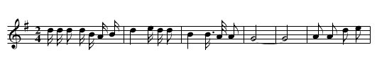 Nianqing de pengyou - staff notation