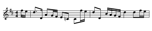Niel Gow's Fiddle - staff notation