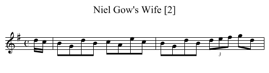 Niel Gow's Wife [2] - staff notation