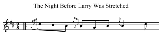 Night Before Larry Was Stretched, The  - staff notation