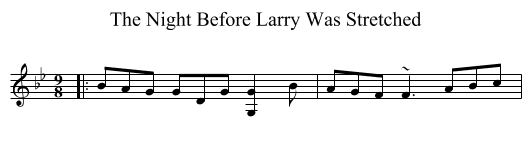 Night Before Larry Was Stretched, The  - staff notation