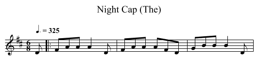 Night Cap (The) - staff notation