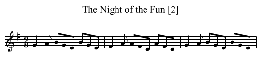 Night of the Fun [2], The - staff notation