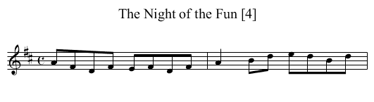Night of the Fun [4], The - staff notation