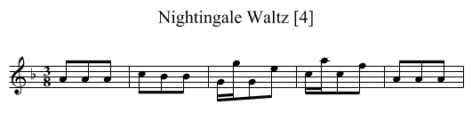 Nightingale Waltz [4] - staff notation