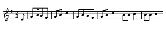 Nightingale - staff notation