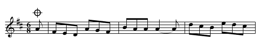 Nights of Gladness, 3rd change - staff notation