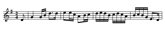 Nights of Gladness, 4th change - staff notation