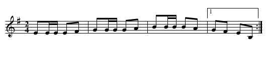 Nigun 6 - staff notation