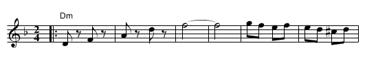 Nigun Sameach - staff notation