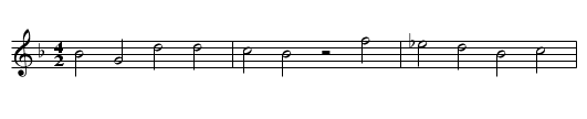 Nilus og Hillelil - staff notation