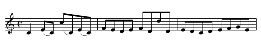 Nimble Fingers [1] - staff notation