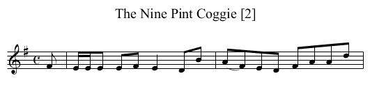 Nine Pint Coggie [2], The - staff notation