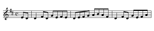 Nine Points to Roguery - staff notation