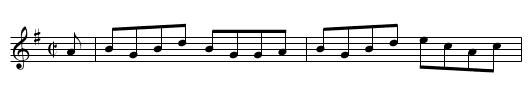 Nipping Ground, Da - staff notation