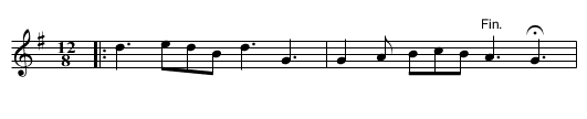 NIS O RINNEADH AR TAGHADH - staff notation