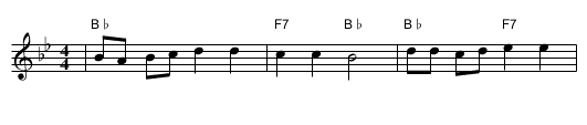 Nkosi Sikelel' iAfrika - staff notation