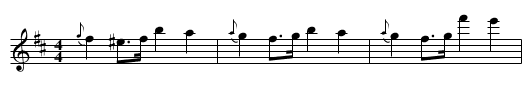 No. 14 Schottische - staff notation