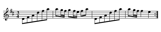 No 18 Pollonoise - staff notation