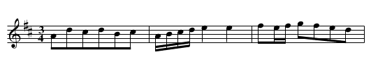 No 20 Pollonoise - staff notation