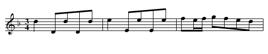 No 23 Pollonoisse Rockman - staff notation