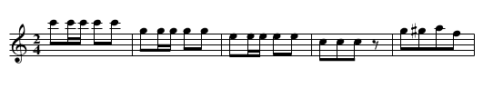 No 7 Quadrille - staff notation