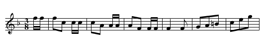 No 9 Vals - staff notation