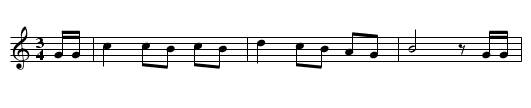 No alto del puertu (CT 033) - staff notation