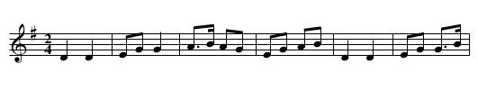 No Name Polka - staff notation