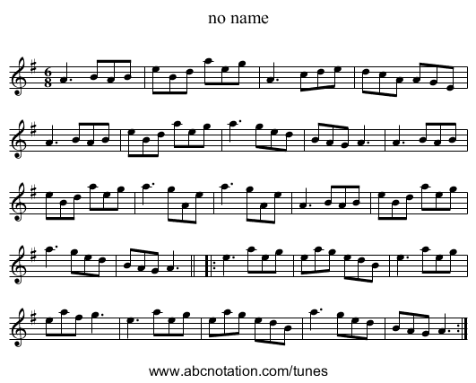 no name - staff notation