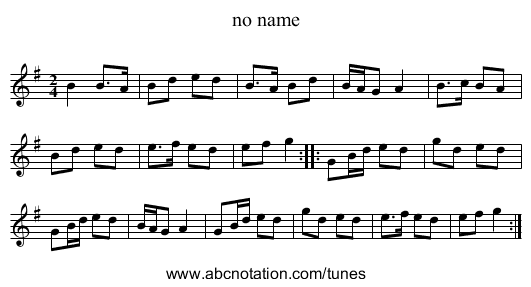 no name - staff notation