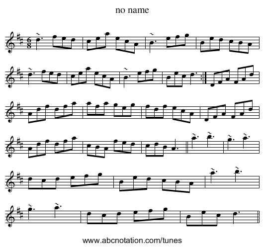 no name - staff notation