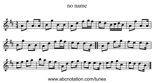 no name - staff notation