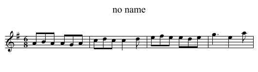 no name - staff notation