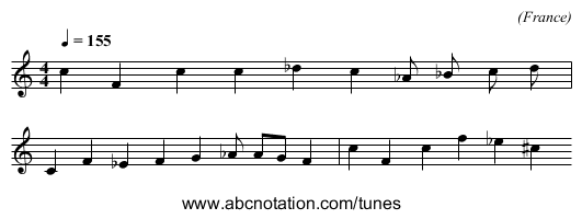[no title given] - staff notation
