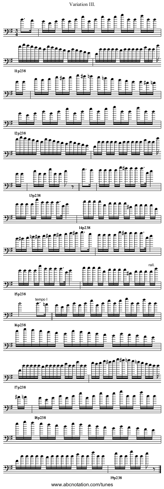 [no title given] - staff notation