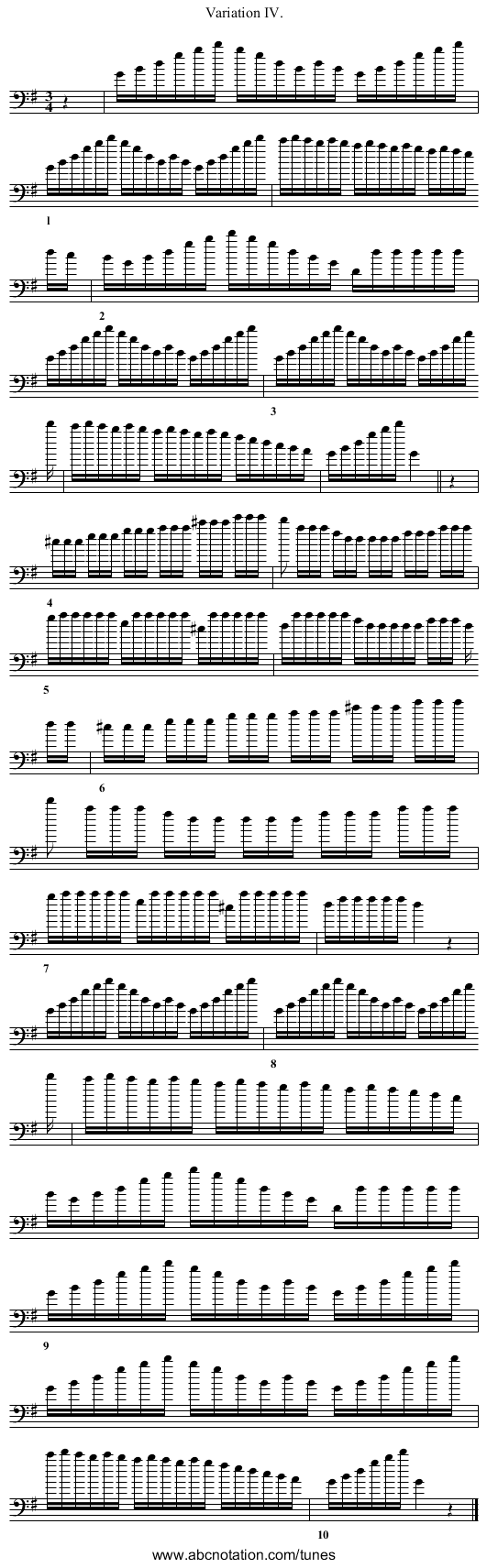 [no title given] - staff notation