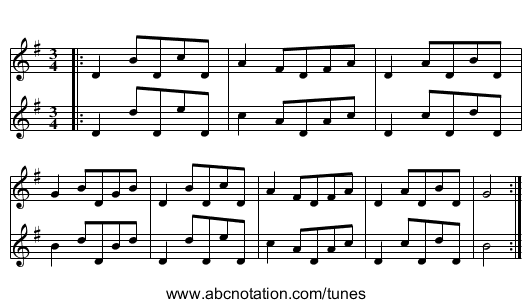 [no title given] - staff notation